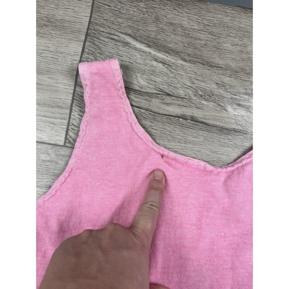 Vintage Fresh Produce Sleeveless Maxi Dress Size Large Pink Fish Graphic 90s - Picture 14 of 16